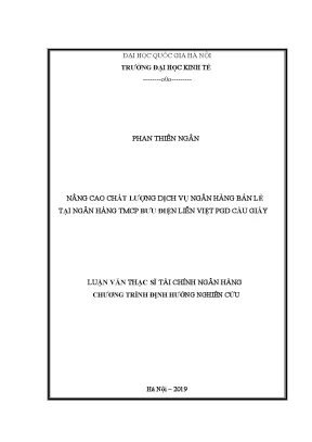Nâng cao chất lượng dịch vụ ngân hàng bán lẻ tại LPB