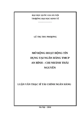 Mở Rộng Hoạt Động Tín Dụng Tại Ngân Hàng TMCP An Bình