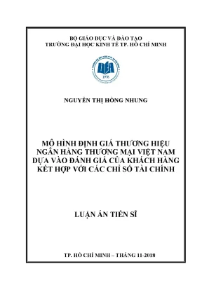 Mô Hình Định Giá Thương Hiệu Ngân Hàng Thương Mại Việt