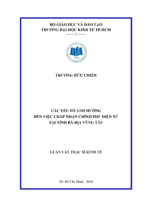 Các yếu tố ảnh hưởng đến việc chấp nhận chính phủ điện