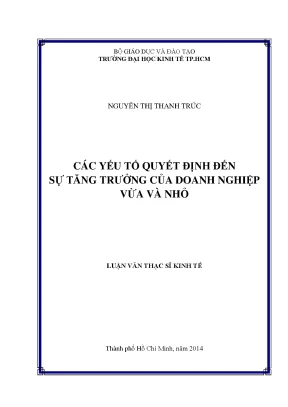 Các yếu tố quyết định sự tăng trưởng của doanh nghiệp