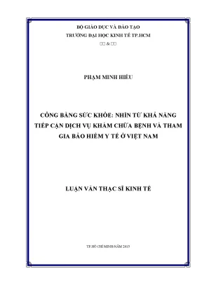Công Bằng Sức Khỏe và Tiếp Cận Dịch Vụ Y Tế ở Việt Nam