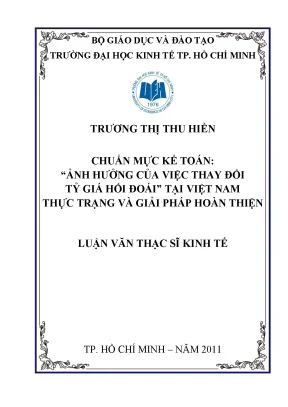 Ảnh hưởng của tỷ giá hối đoái đến chuẩn mực kế toán tại