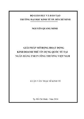 Giải pháp mở rộng kinh doanh thẻ tín dụng tại VietinBank