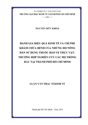 Đánh Giá Hiệu Quả Kinh Tế và Chi Phí Khám Chữa Bệnh của