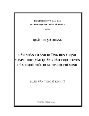 Những Nhân Tố Ảnh Hưởng Đến Ý Định Nhấp Chuột Vào Quảng