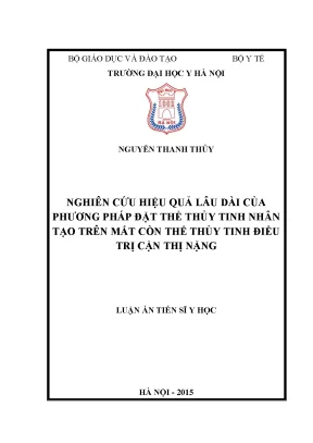 Nghiên cứu hiệu quả lâu dài của phương pháp đặt thể thủy 