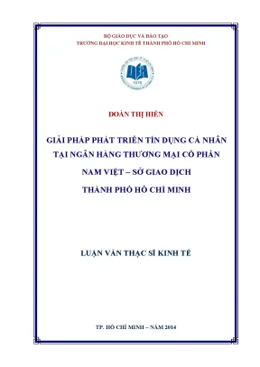 Giải pháp phát triển tín dụng cá nhân tại Ngân hàng TMCP
