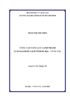 Luận văn du lịch Bà Rịa Vũng Tàu: Năng lực cạnh tranh