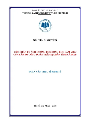 Những Nhân Tố Ảnh Hưởng Đến Động Lực Làm Việc Của Cán Bộ