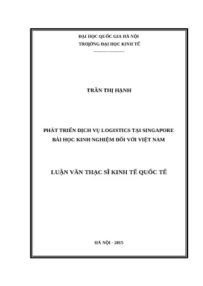 Bài học kinh nghiệm phát triển dịch vụ logistics từ