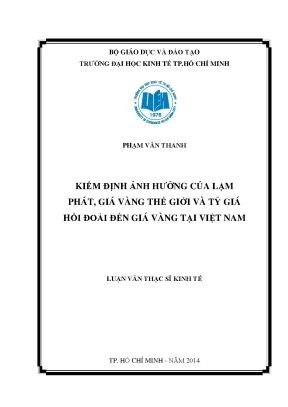 Tác động của lạm phát và tỷ giá hối đoái đến giá vàng