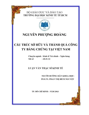 Cấu trúc sở hữu và ảnh hưởng đến thành quả công ty tại