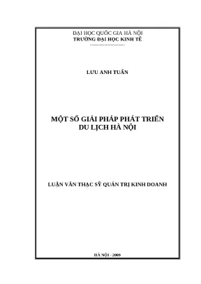 Giải pháp phát triển du lịch Hà Nội: Nghiên cứu và Đề xuất