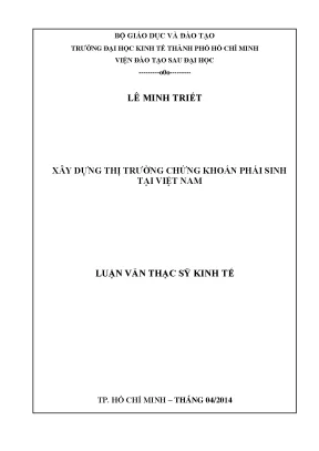 Luận văn thạc sĩ ueh xây dựng ttck phái sinh tại việt nam