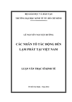 Những Nhân Tố Ảnh Hưởng Đến Lạm Phát Tại Việt Nam