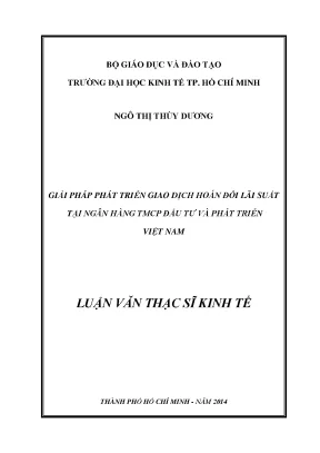 Giải pháp phát triển giao dịch hoán đổi lãi suất tại BIDV