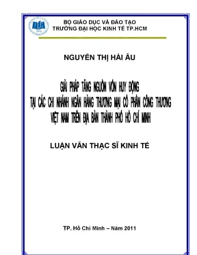 Giải pháp tăng cường nguồn vốn huy động cho ngân hàng