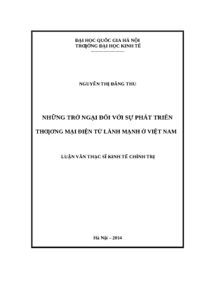 Những Thách Thức Trong Phát Triển Thương Mại Điện Tử