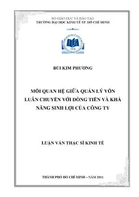 Mối Quan Hệ Giữa Quản Lý Vốn Luân Chuyển và Dòng Tiền