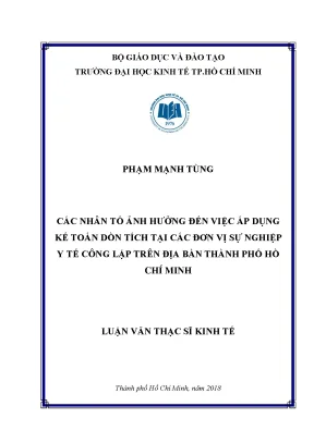 Các yếu tố ảnh hưởng đến việc áp dụng kế toán dồn tích