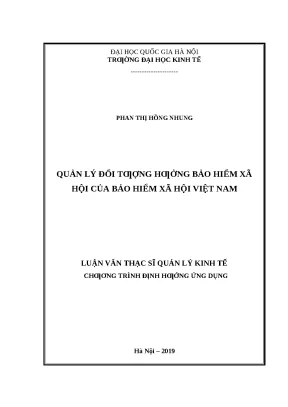 Quản Lý Đối Tượng Hưởng Bảo Hiểm Xã Hội Tại Việt Nam