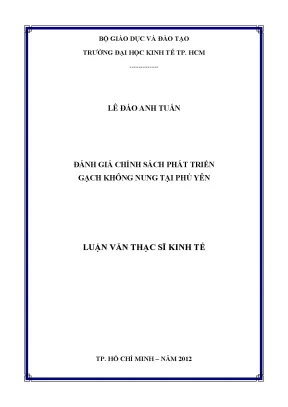 Đánh Giá Chính Sách Phát Triển Gạch Không Nung Tại Phú Yên