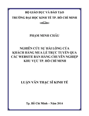 Nghiên cứu sự hài lòng của khách hàng mua sắm trực tuyến