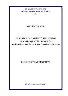 Phân Tích Nhân Tố Ảnh Hưởng Đến Hiệu Quả Tài Chính Ngân