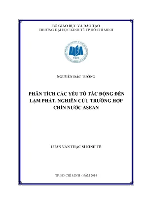 Phân Tích Yếu Tố Tác Động Đến Lạm Phát Tại Các Nước ASEAN