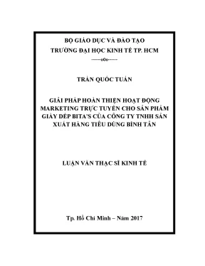 Luận văn: Marketing trực tuyến cho giày dép Bita's (UEH)