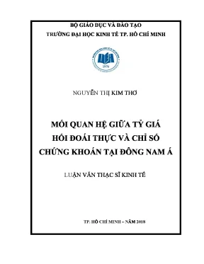 Mối Quan Hệ Giữa Tỷ Giá Hối Đoái Thực và Chỉ Số Chứng