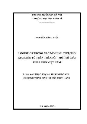 Giải pháp logistics cho thương mại điện tử tại Việt Nam