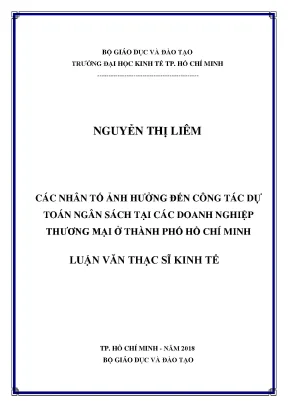 Những yếu tố ảnh hưởng đến dự toán ngân sách doanh