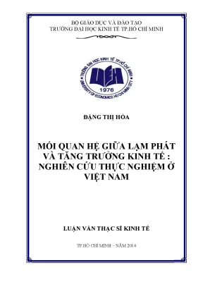 Luận văn: Lạm phát và tăng trưởng kinh tế Việt Nam