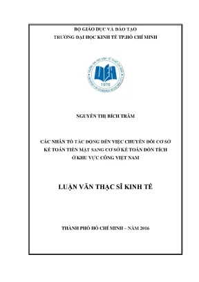 Chuyển Đổi Kế Toán Tiền Mặt Sang Dồn Tích Ở Khu Vực Công