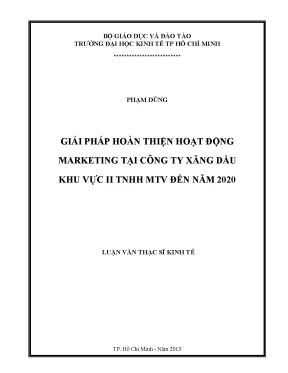 Luận văn: Hoàn thiện marketing tại Petrolimex Sài Gòn