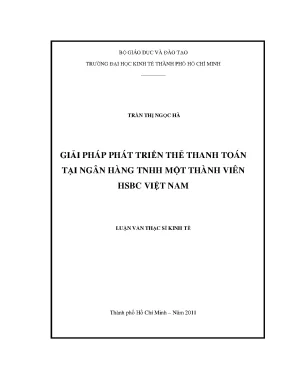 Giải pháp phát triển thẻ thanh toán tại HSBC Việt Nam