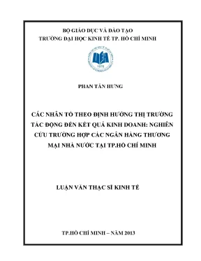 Các nhân tố định hướng thị trường ảnh hưởng đến kết quả