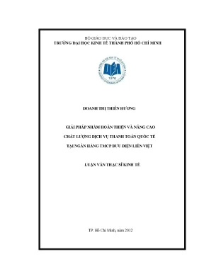 Giải pháp nâng cao chất lượng dịch vụ thanh toán quốc tế