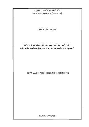 Khai Phá Dữ Liệu Để Chẩn Đoán Bệnh Tim Cho Bệnh Nhân