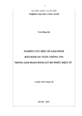 Giải pháp bảo đảm an toàn thông tin trong đăng ký bỏ