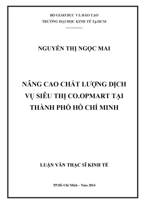 Luận văn: Nâng cao chất lượng dịch vụ siêu thị Co.opmart