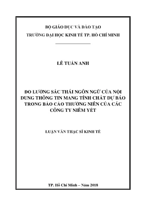 Đo Lường Sắc Thái Ngôn Ngữ Trong Báo Cáo Thường Niên Của