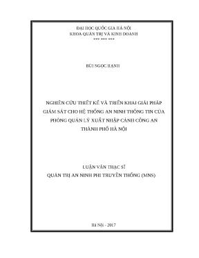 Giải pháp giám sát an ninh thông tin cho phòng quản lý