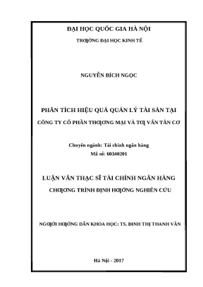 Phân Tích Hiệu Quả Quản Lý Tài Sản Tại Công Ty Cổ Phần