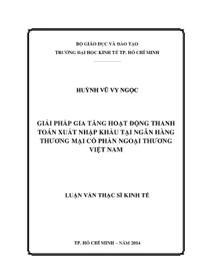 Giải pháp nâng cao hoạt động thanh toán nhập khẩu tại