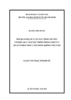 Luận văn thạc sĩ: Hiệu quả làm việc nhóm cảng hàng không