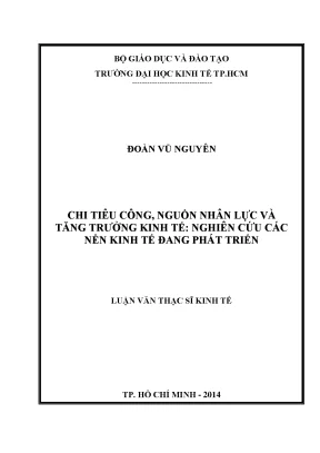 Chi Tiêu Công, Nguồn Nhân Lực và Tăng Trưởng Kinh Tế ở