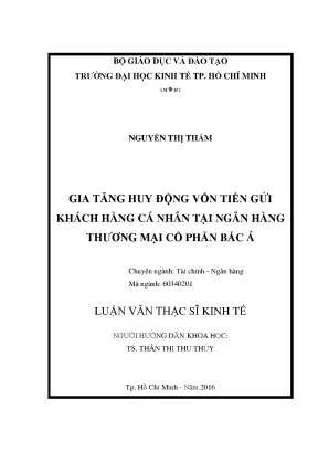 Gia Tăng Huy Động Vốn Tiền Gửi Khách Hàng Cá Nhân Tại